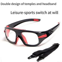 Meilleur prix Lunettes de sport pour adultes Cadre noir Lunettes de football Protection des yeux Lunettes de basketball