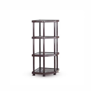 Étagère de rangement en plastique traditionnelle à 3 niveaux, durable, facile à assembler, pour garde-manger, bureau, placard, garage - Product Image 2