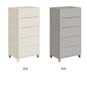 <b>Plastic</b> <b>Storage</b> Cabinet Multi <b>Drawer</b> Floor Standing Organizer For Clothes And Snacks Rectangle Shape - Product Image 5