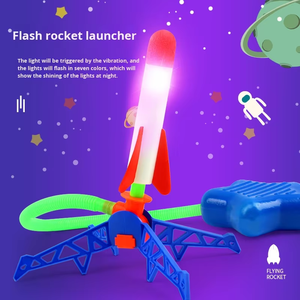 Lanceur de jouets en plastique de style Rocket TikTok, canon flash, vendeur ambulant, lumières pour sports de plein air - Product Image 6