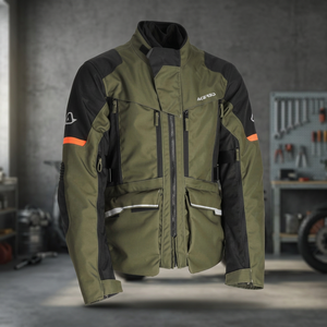 Giacca Acerbis X-ROVER CE in Pelle Bovina per Corse Automobilistiche, Impermeabile e Traspirante con Protezioni Omologate, Nome del Team da Corsa Incluso - Product Image 3