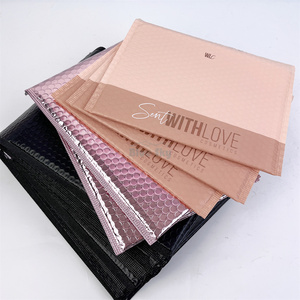 Bluesky nhôm lá vàng hồng không khí độn bong bóng phong bì tùy chỉnh in bong bóng bưu phẩm Gói giao hàng quần áo vận chuyển túi - Product Image 5