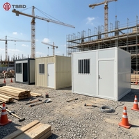 Installation en 15 minutes, design pliable, installation rapide, clinique temporaire, abri d'urgence, maison préfabriquée en conteneur pliable