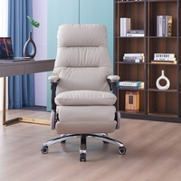 Fauteuil de bureau exécutif moderne inclinable et pivotant, confort nuageux, hauteur réglable, pour bureau à domicile
