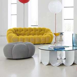 Вспененная вакуумная мебель для французского футбола Atunus, дизайнерский диван, зеленый <span class=keywords><strong>3</strong></span>-местный зеленый диван с пузырьками - Product Image 2