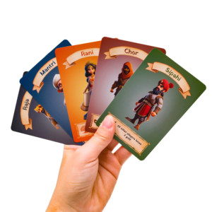 Trò chơi Hội Đồng Quản trị gia đình với 2 <span class=keywords><strong>S</strong></span>àn Vải lanh vàng kết thúc thẻ chơi tái chế trong xúc xắc các tông thanh lịch được đóng gói trong một hộp giấy thời trang - Product Image 1