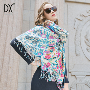 Manta de lana suave de gran tamaño para mujer, chal de alta calidad, chal, 2022 - Product Image 2