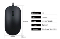 Mouse ergonomis game Harga Murah 2024 Mouse optik bisnis hitam untuk Desktop Laptop kantor mouse kabel