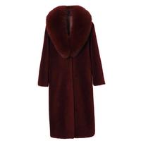 Manteaux d'Hiver 2025 pour Femmes, Manteau en Fourrure de Haute Qualité Longueur Midi, Trench-Coat Femme Épais et Chaud Oversize