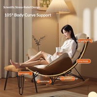 Fauteuil à bascule inclinable, fauteuil escargot pour adulte, pour salon, balcon, loisirs, chaise décontractée, canapé paresseux, mobilier de maison
