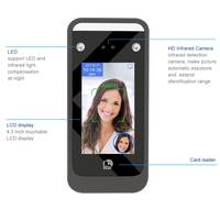 Control de Acceso con Visión Nocturna, Huella Dactilar Biométrica Opcional, Reconocimiento de Venas de la Palma, WiFi, IA, Reconocimiento Facial, Código QR, Máscara