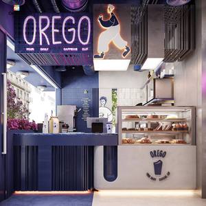 Elegante Barra de Café y Vitrina de Madera Hechas a Mano, Perfectas para el Diseño de Interiores de Cafeterías - Product Image 1