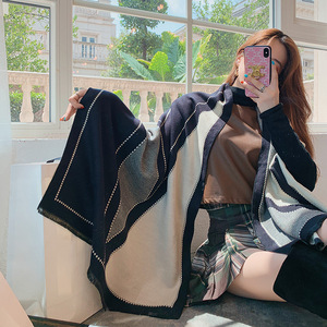 Thời Trang Mới Mùa Đông Của Phụ Nữ Khăn Choàng Dày Ấm Cashmere Khăn Với Tua Trực Tiếp Từ Trung Quốc Nhà Máy Truyền Thống Khăn Choàng & Khăn Choàng - Product Image 6