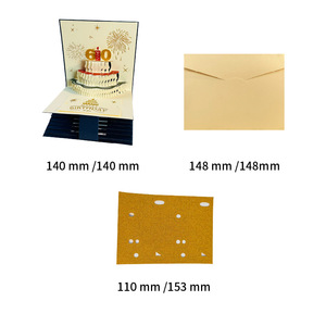 Biglietto d'<span class=keywords><strong>Auguri</strong></span> di Lusso 3D Pop-up <span class=keywords><strong>per</strong></span> <span class=keywords><strong>Compleanno</strong></span>, con Stampa a Caldo, Biglietto Unico 3D Pop-up <span class=keywords><strong>per</strong></span> Tutte le Età, con Busta - Product Image 3