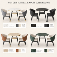Ensemble table à manger en cuir blanc Offres Spéciales pour réunions et dîners