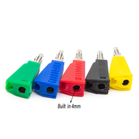 Jeu de sondes de test de connecteur banane 4mm borne de haut-parleur nickelée sondes verticales accessoires de fil d'interconnexion fiche banane