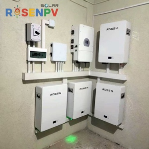 Système d'énergie solaire <span class=keywords><strong>hybride</strong></span> complet 20 kW 10 kW 5 kW avec batterie lithium-ion <span class=keywords><strong>rechargeable</strong></span> 30 kWh pour usage domestique - Product Image 1