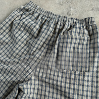 Shorts amples à carreaux surdimensionnés de haute qualité personnalisés, décontractés, vintage, à carreaux unis, streetwear, sport, été, shorts amples pour hommes