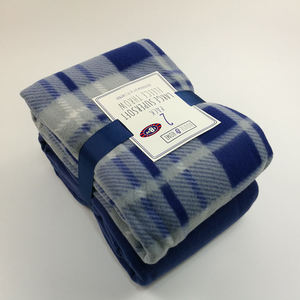 Couverture polaire jetable polaire résistant au feu en sergé de polyester recyclé personnalisé pour avion de voyage - Product Image 3