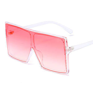 Lunettes de soleil vintage tendance avec logo personnalisé, dégradées, grande taille, UV400, surdimensionnées, carrées, pour hommes et femmes - Product Image 5