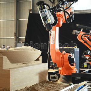 Bras de robot industriel à 6 axes avec table rotative à 7 axes pour sculpture 3D, routeur CNC pour moules en bois, mousse et EPS - Product Image 2