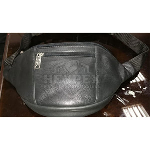 2025 sac banane à la mode personnalisable 100% sac de taille en cuir pur avec fermeture à glissière Style sportif et Logo/étiquette - Product Image 4