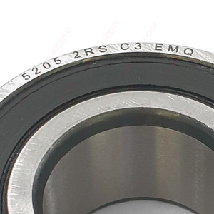 5205 2RS C3 EMQ尺寸25x52x20.6毫米HXHV双列铬钢角接触球轴承 - Product Image 2