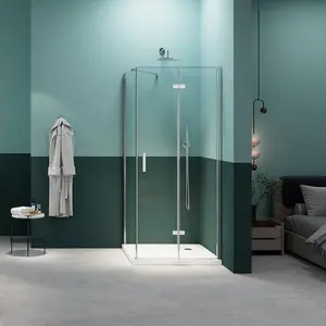 Exceed Bathroom Aluminium Tempered Glass Hinge Shower Enclosure Shower Room