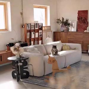 Sofá de Acero Estilo Bauhaus, Recto, Negro, de Tres Plazas, para Sala de Estar, Diseño Moderno y Minimalista, para Adultos - Product Image 4