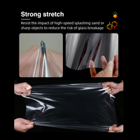 Film de protection de pare-brise en TPU 7,5 mil, transparent HD, auto-réparateur, hydrophobe, anti-rayures, protection UV à 99 %