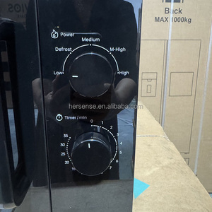 Four à <span class=keywords><strong>micro</strong></span>-<span class=keywords><strong>ondes</strong></span> domestique en acier inoxydable 20L, commande mécanique, puissance de sortie 700W, puissance d'entrée 1150W, noir, 220V 50Hz, minuterie 35 min - Product Image 4