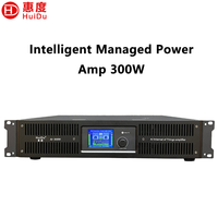 Amplificateur de puissance professionnel AI-300W Classe AB 2 canaux 2*300W Double port RJ45 Contrôle à distance IoT Amplificateur PA BGM