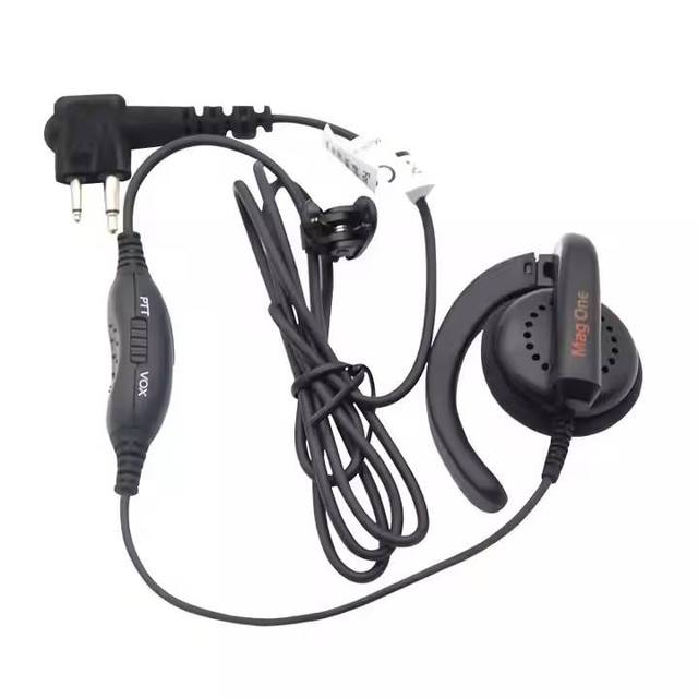 PMLN6531 Commercial Series Over-the-Ear Wired Earphone with Microphone In-Line PTT/VOX Switch for Walkie Talkie