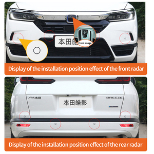 Tự động xe đậu xe Radar 8 Cảm biến phía trước và phía sau đảo ngược Radar xe đảo ngược Viện trợ cho Honda gió 2020 2024 chuyên dụng 8 thăm dò - Product Image 2