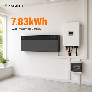 Système de stockage d'énergie solaire Powergo 7,83 kWh 10 kW Lifepo4 Lithium BYD 153 Ah 51,2 V, système de stockage d'énergie mural empilable IP65 CAN - Product Image 1