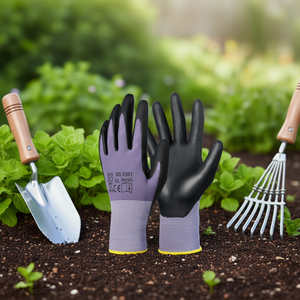 Gants de travail enduits de nitrile D0100X37A72 compatibles avec les écrans tactiles, équipement de protection pour le jardin, taille M L XL - Product Image 2