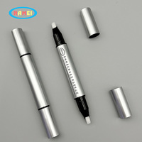 Tubo de Gel para Cejas de Plástico Vacío para Cosméticos, con Pinceles Aplicadores, Doble Extremo, Fabricante OEM Personalizado