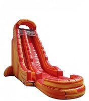 Toboggan aquatique gonflable en PVC de 31 pieds pour usage commercial extérieur Cali Flame