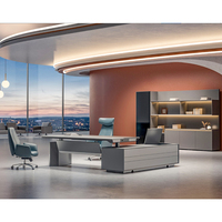 Bureau de direction électrique moderne de luxe à double moteur, convertible assis-debout, extensible, en bois massif d'érable avec cadre blanc mural