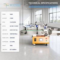Machine d'étiquetage automatique verticale de bureau pour bouteilles rondes, cosmétiques, aliments, produits pharmaceutiques, pots, double étiquette