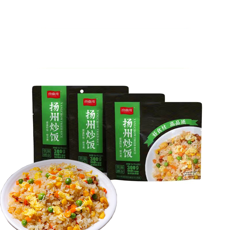 Funan River Yangzhou жареный рис с горячим вкусом жареный рис чили Кнопка свинина жареный рис в микроволновой печи готов к употреблению