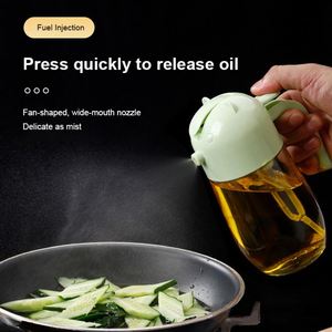 Pulvérisateur d'huile multifonctionnel 2-en-1 en verre pour cuisine, flacon pulvérisateur d'huile d'olive, distributeur de vinaigre, vaporisateur 2-en-1 pour la cuisson - Product Image 4