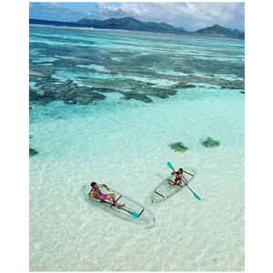 <span class=keywords><strong>Kayak</strong></span> <span class=keywords><strong>Transparent</strong></span> deux places, accessoire en fibre <span class=keywords><strong>de</strong></span> carbone, position assise sur le dessus, pour océan, bateau à rames, PC - Product Image 3