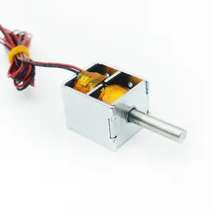 12v 24v Dc çekme itme Bistable mandallama Solenoid mıknatıs