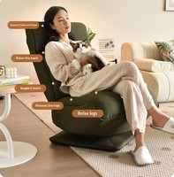 Fauteuil de relaxation moderne individuel, petit fauteuil inclinable pour lecture, idéal pour appartement, salle de sport, maison, salon, chambre