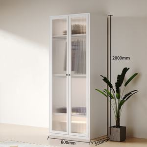 Armoire en acier à 4 portes pour chambre à coucher <span class=keywords><strong>avec</strong></span> étagères intérieures et cintre Mobilier de bureau <span class=keywords><strong>avec</strong></span> fonction de rangement - Product Image 5