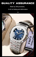 Nouvelle Montre de Luxe POEDAGAR 613, Étanche, Mouvement Quartz, Lumineuse, en Acier Inoxydable et Cuir, Montre-Bracelet Masculine Idéale pour les Affaires