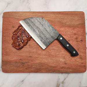 Ember's Meat Cleaver Series Couteau de <span class=keywords><strong>boucher</strong></span> professionnel forgé à la main Full Tang Couteau de coupe à poignée antidérapante en métal massif - Product Image 4
