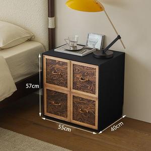 Ash Wood Solid Wood Chest Of Drawers 55x40x57cm Storage Bedroom <b>Bedside</b> <b>Table</b> - Product Image 1