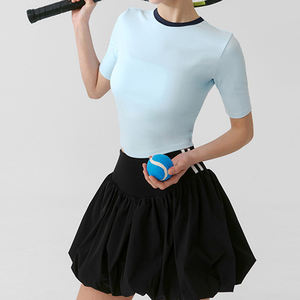 Neues Sommer-Tennisoutfit für Damen, Anpassbares Golf- und Badminton-Kurzarm-Fitness-Sportset - Product Image 2